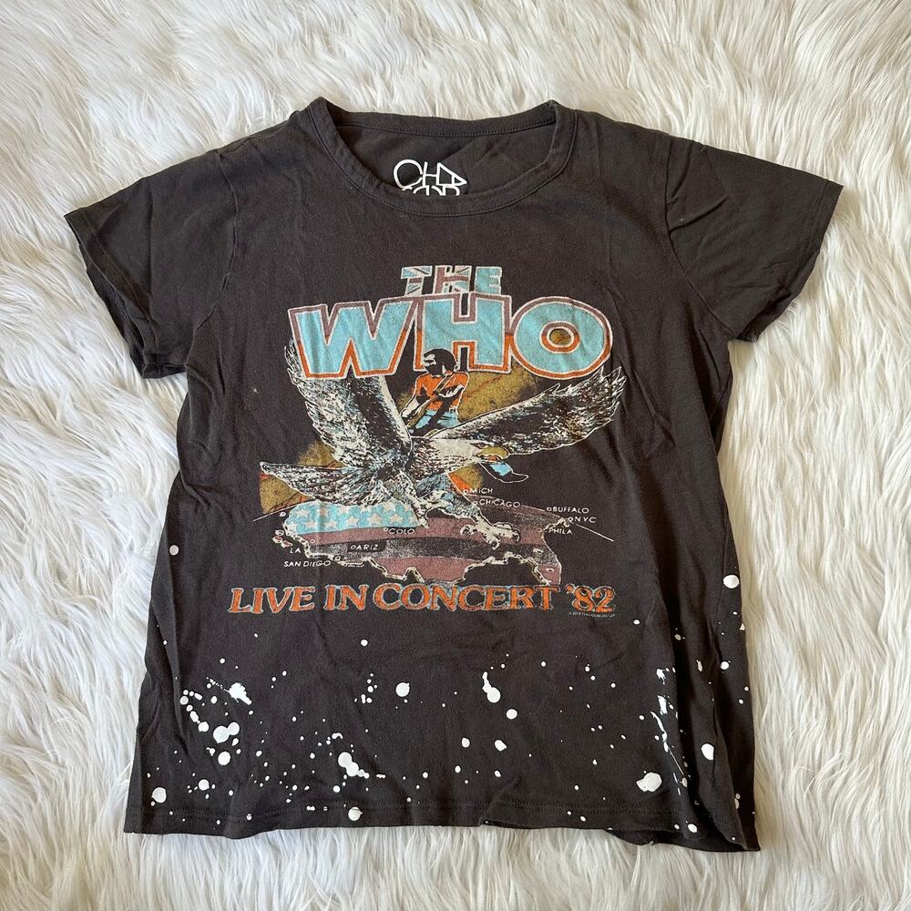CHASER The Who Live in Concert T-Shirt Crewneck Graphic Print Short Sleeve Top - Picture 7 of 16